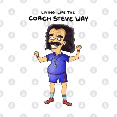 Living Life The Coach Steve Way Throw Pillow Official Big Mouth Merch