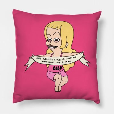 Her Name Is Lola Throw Pillow Official Big Mouth Merch