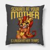 Scream At Your Mother Throw Pillow Official Big Mouth Merch