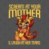 Scream At Your Mother Throw Pillow Official Big Mouth Merch