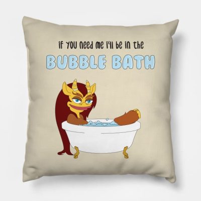 Bubble Bath Connie The Hormone Monstress Throw Pillow Official Big Mouth Merch