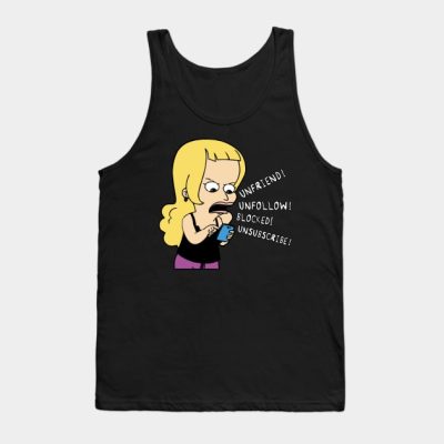 Unfriend Unfollow Blocked Unsubscribe Tank Top Official Big Mouth Merch