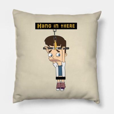 Hang In There Throw Pillow Official Big Mouth Merch