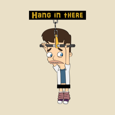 Hang In There Tapestry Official Big Mouth Merch