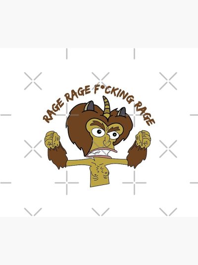 Rage Rage Fucking Rage Tapestry Official Big Mouth Merch