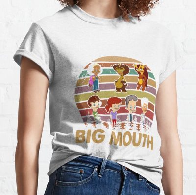 Big Mouth Retro Vintage Face Members T-Shirt Official Big Mouth Merch