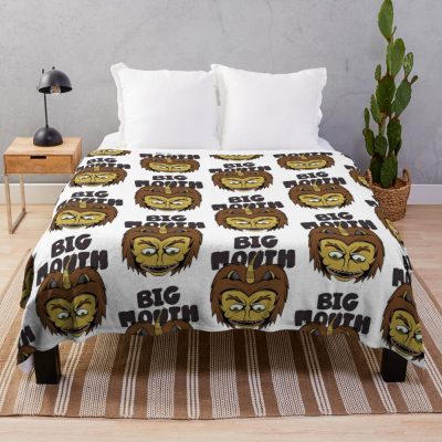 Big Mouth Scary Throw Blanket Official Big Mouth Merch