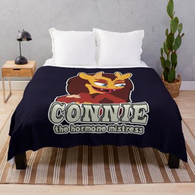 Big Mouth Connie The Hormone Mistress Throw Blanket Official Big Mouth Merch