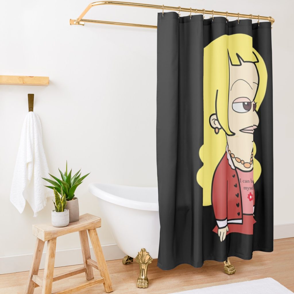 Big Mouth - Lola Shower Curtain Official Big Mouth Merch