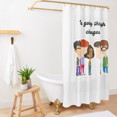 Big Mouth Cast (Fan Art) Shower Curtain Official Big Mouth Merch