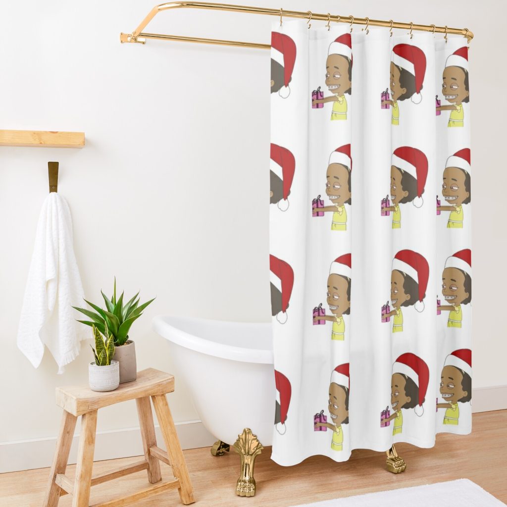 Big Mouth Missy Christmas Edition Shower Curtain Official Big Mouth Merch