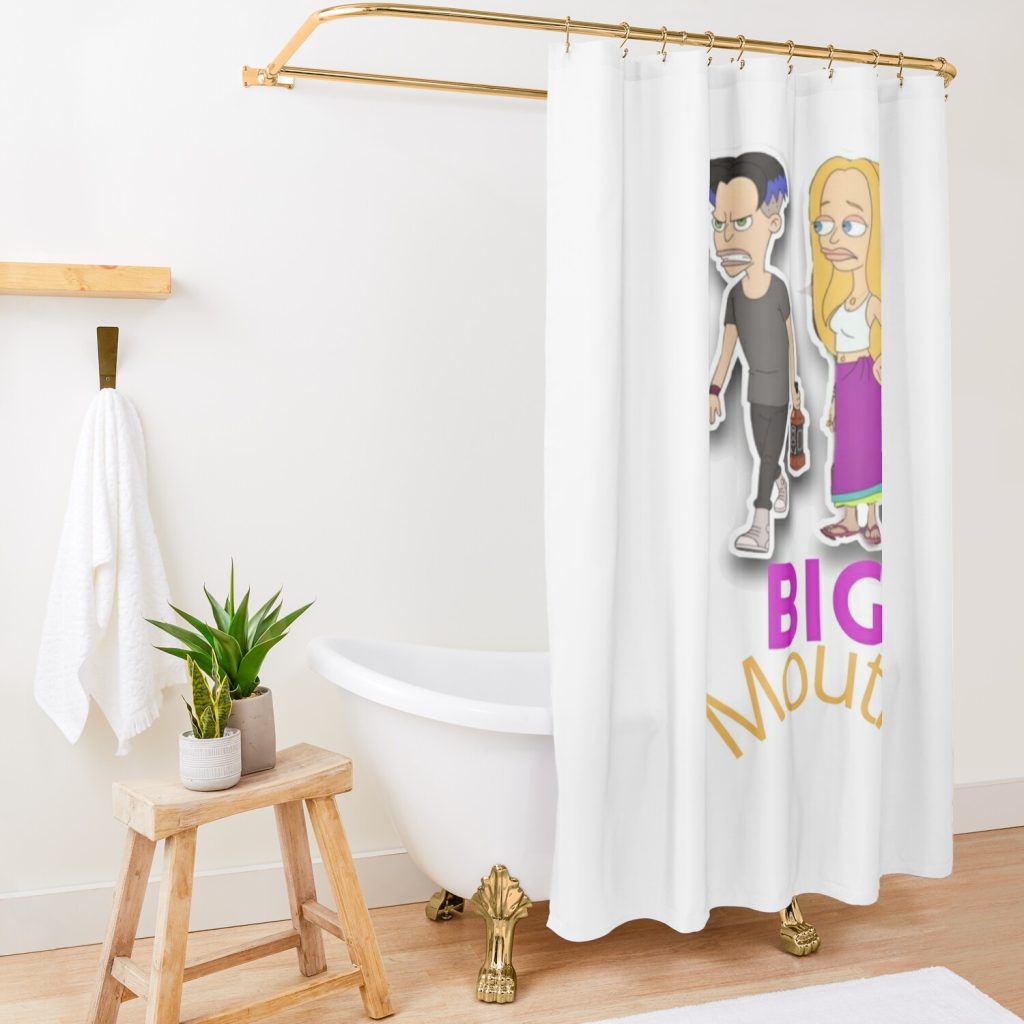 Lola Skumpy From Big Mouth Shower Curtain Official Big Mouth Merch