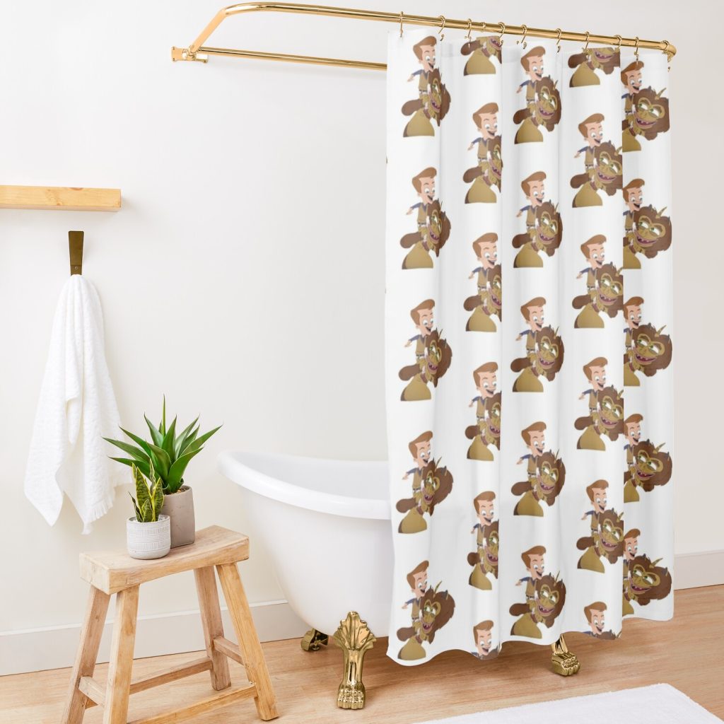 Big Mouth _ Matthew And Maury Best Buds Shower Curtain Official Big Mouth Merch