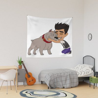 Big Mouth Happy Jay Bilzerian & Featuring Ludacris Pitbull Tapestry Official Big Mouth Merch