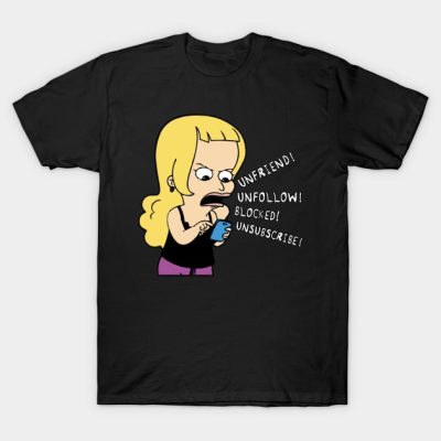 Big Mouth Unfriend Unfollow Blocked Unsubscribe T-Shirt